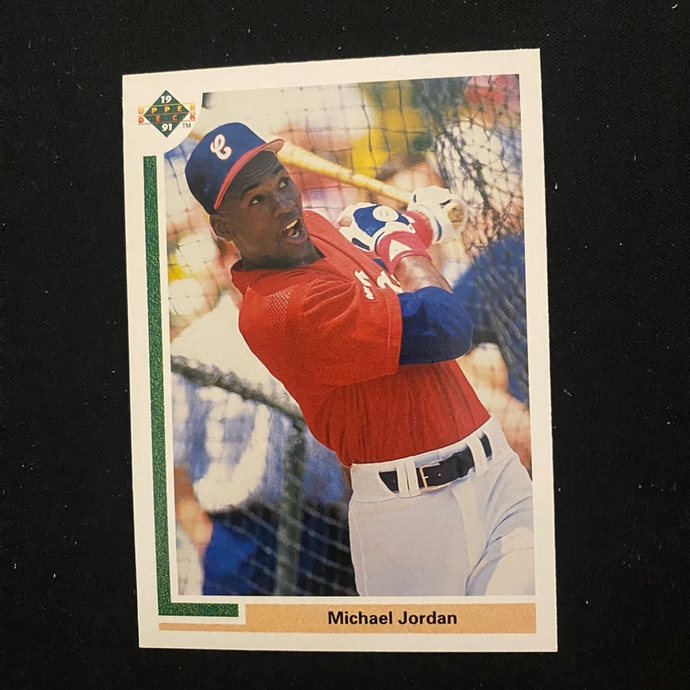 Michael Jordan 1991 Upper Deck Baseball Card.